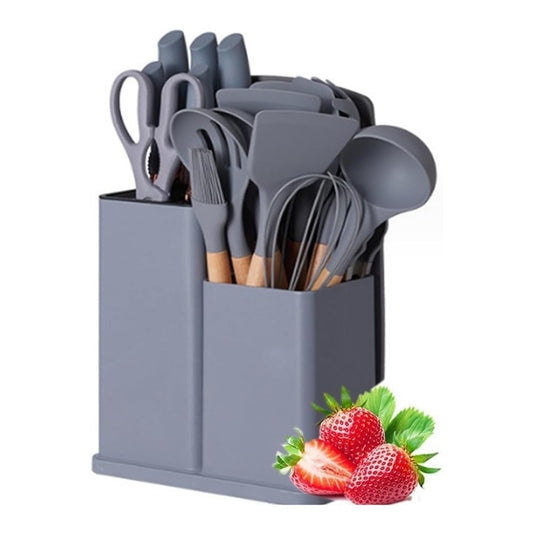 19 Pcs Kitchen Cooking Utensils and Knife Set